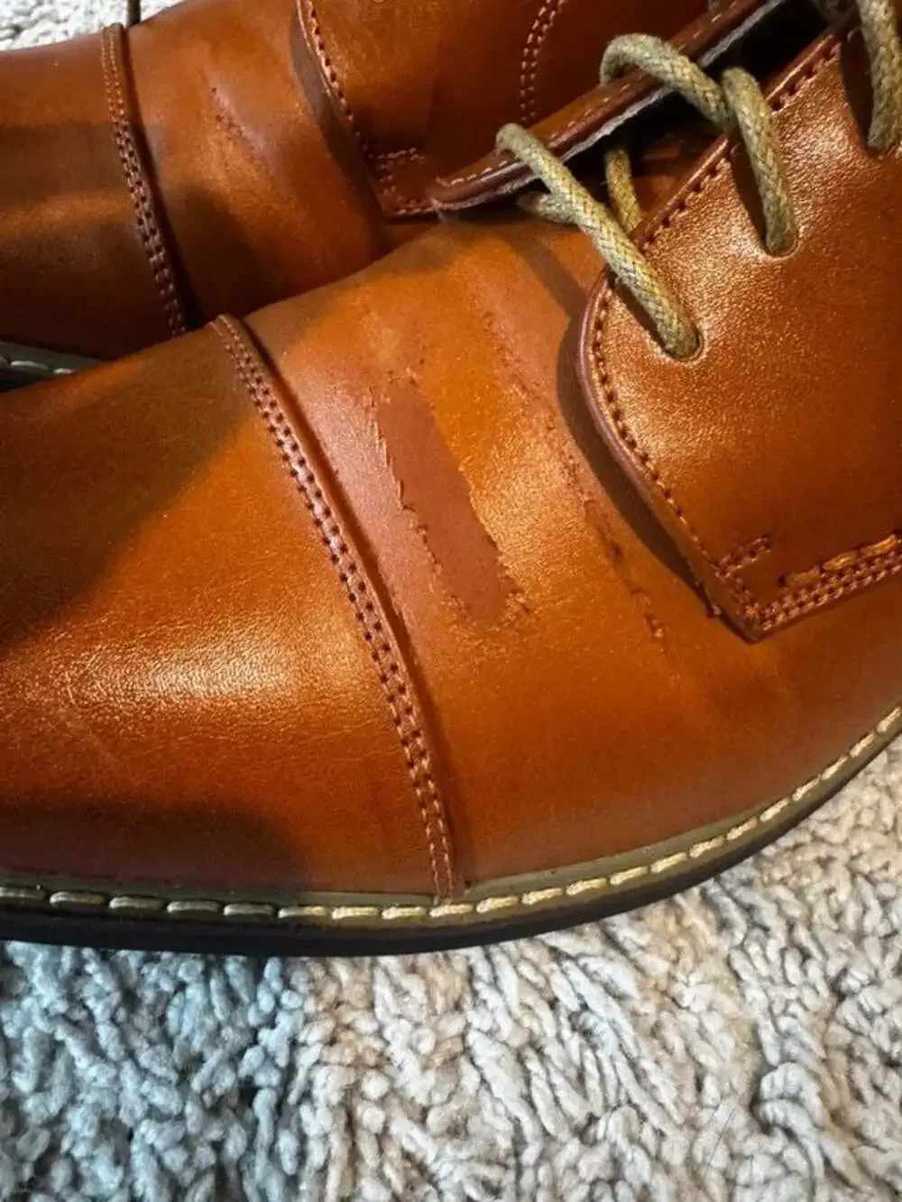 Bruno Marc Men's Brown Faux Leather Oxford Cap Toe Lace Up Dress Shoes 10.5